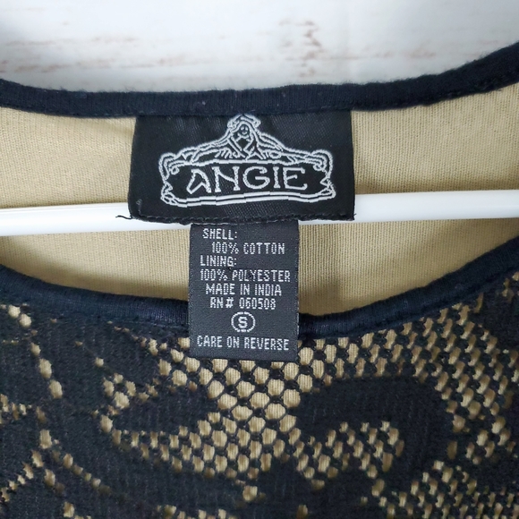 Angie | Floral Lace Mini Dress w Nude Underlay - Picture 6 of 6